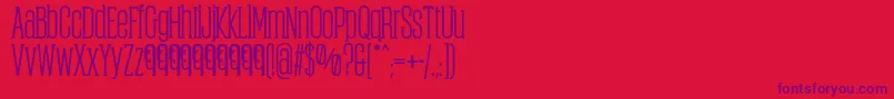 ObcecadaSerifBoldFfp Font – Purple Fonts on Red Background
