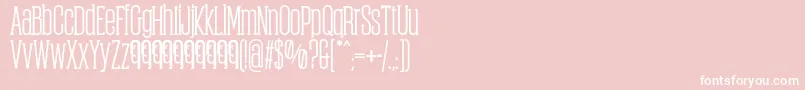 ObcecadaSerifBoldFfp Font – White Fonts on Pink Background