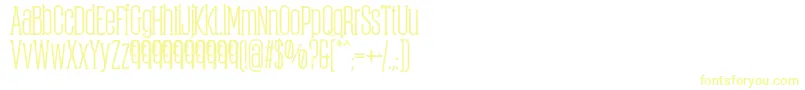 ObcecadaSerifBoldFfp Font – Yellow Fonts on White Background