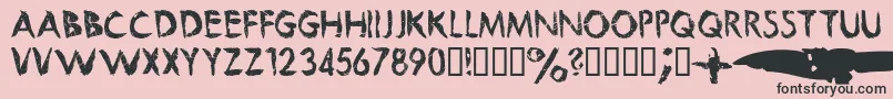 Beautifulfuture Font – Black Fonts on Pink Background