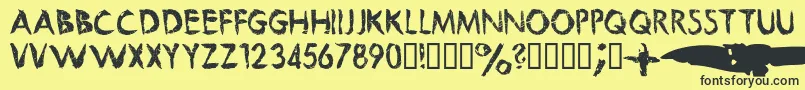 Beautifulfuture Font – Black Fonts on Yellow Background