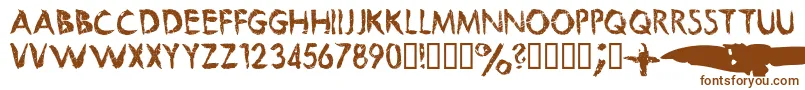 Beautifulfuture Font – Brown Fonts on White Background