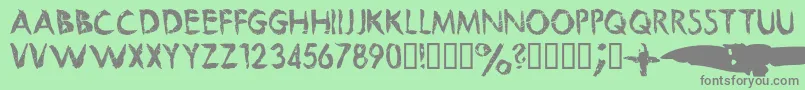 Beautifulfuture Font – Gray Fonts on Green Background