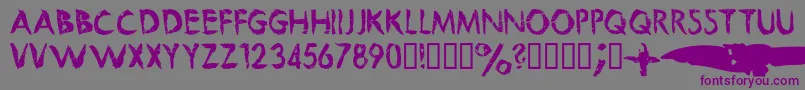 Beautifulfuture Font – Purple Fonts on Gray Background