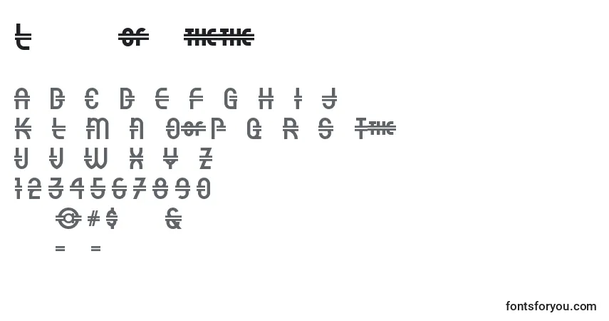 Шрифт Luncheonette – алфавит, цифры, специальные символы