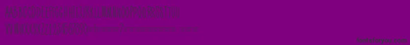 Ph100condcaps-Schriftart – Schwarze Schriften auf violettem Hintergrund