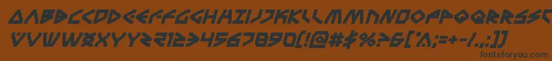 Terrafirmaboldital Font – Black Fonts on Brown Background