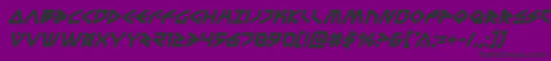 Terrafirmaboldital Font – Black Fonts on Purple Background