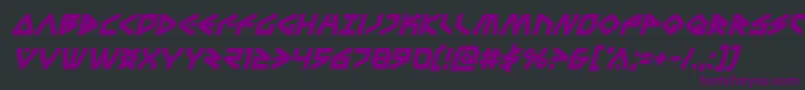 Terrafirmaboldital Font – Purple Fonts on Black Background