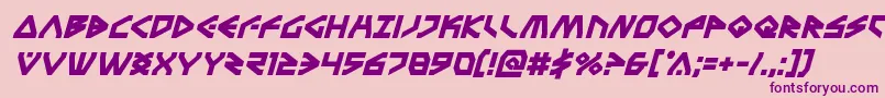 Terrafirmaboldital Font – Purple Fonts on Pink Background