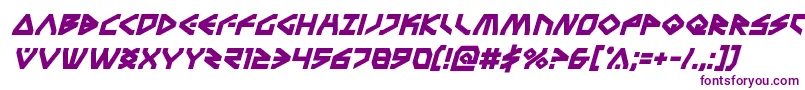 Terrafirmaboldital Font – Purple Fonts on White Background