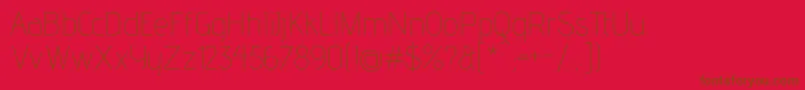 AdventproExtralight Font – Brown Fonts on Red Background