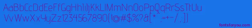 More about AdventproExtralight Font AdventproExtralight Font – Purple Fonts on Blue Background