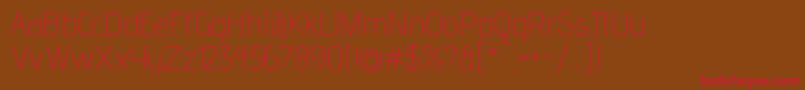 AdventproExtralight Font – Red Fonts on Brown Background