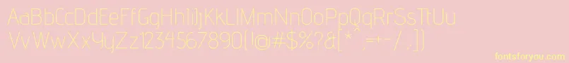 More about AdventproExtralight Font AdventproExtralight Font – Yellow Fonts on Pink Background
