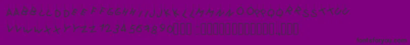 Pwflymetothemoon Font – Black Fonts on Purple Background