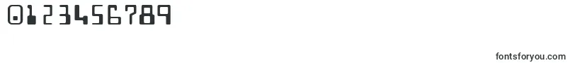 TechnodisplaycapssskRegular-Schriftart – Schriften für Zahlen und Nummern