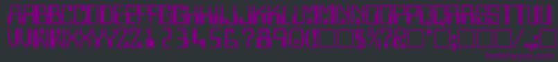 Подробнее о шрифте TechnodisplaycapssskRegular Шрифт TechnodisplaycapssskRegular – фиолетовые шрифты на чёрном фоне