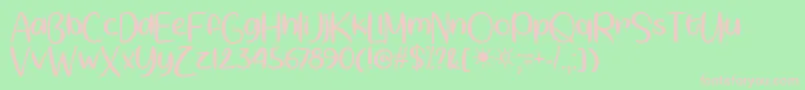 SpringtimeSunshineTtf Font – Pink Fonts on Green Background