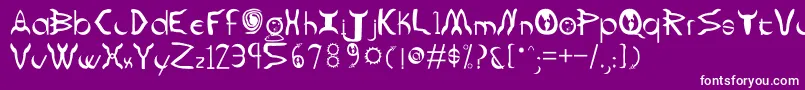 フォントRockets – 紫の背景に白い文字