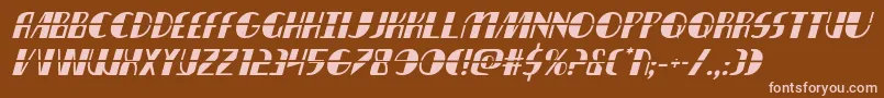 Nathanbrazillaserital Font – Pink Fonts on Brown Background