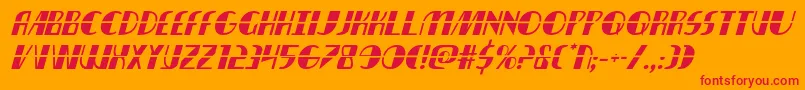 Nathanbrazillaserital Font – Red Fonts on Orange Background