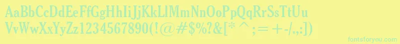 Подробнее о шрифте 9thyssen Шрифт 9thyssen – зелёные шрифты на жёлтом фоне