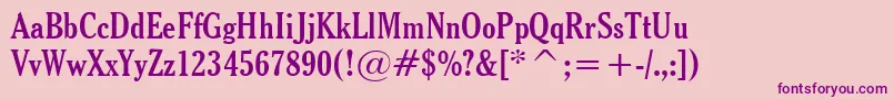 9thyssen Font – Purple Fonts on Pink Background
