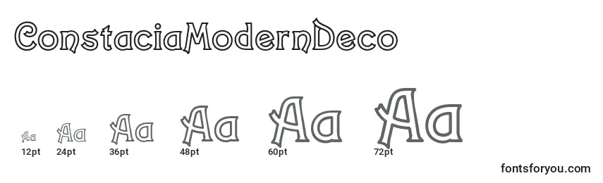 ConstaciaModernDeco Font Sizes