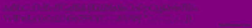 AgreverenceObliqueMedium Font – Black Fonts on Purple Background