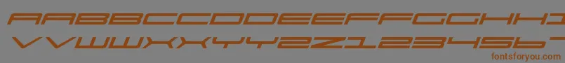 Ultrav2i Font – Brown Fonts on Gray Background