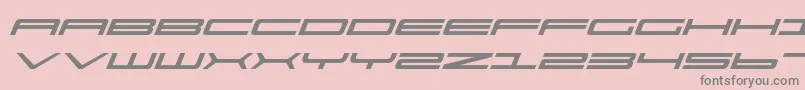 Ultrav2i Font – Gray Fonts on Pink Background