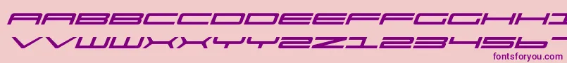 Ultrav2i Font – Purple Fonts on Pink Background