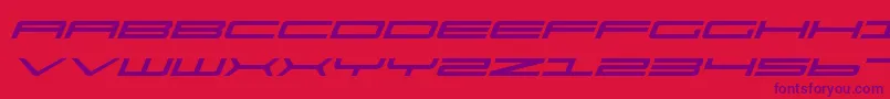 Ultrav2i Font – Purple Fonts on Red Background