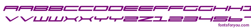 フォントUltrav2i – 紫色のフォント