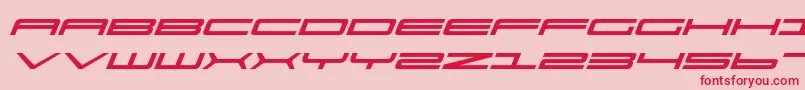 Ultrav2i Font – Red Fonts on Pink Background