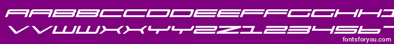 Шрифт Ultrav2i – белые шрифты на фиолетовом фоне