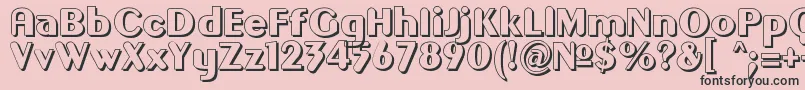 GilgongoOmbre Font – Black Fonts on Pink Background
