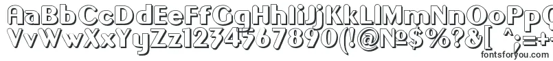 Шрифт GilgongoOmbre – контурные шрифты