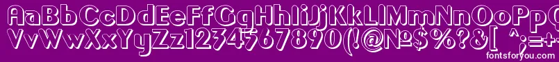 GilgongoOmbre Font – White Fonts on Purple Background