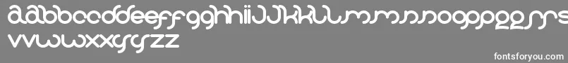 フォントPolysoup – 灰色の背景に白い文字