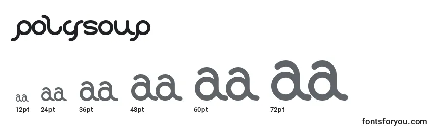 Polysoup Font Sizes