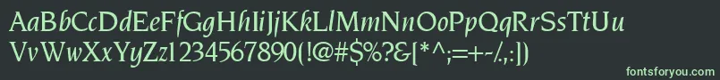 fuente TridentmediumsskItalic – Fuentes Verdes Sobre Fondo Negro