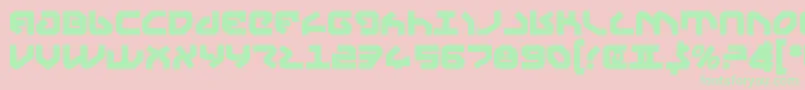 Yahrenv2b Font – Green Fonts on Pink Background