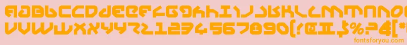 Yahrenv2b Font – Orange Fonts on Pink Background