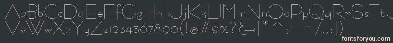 フォントBernardoModa – 黒い背景にピンクのフォント