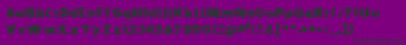 Шрифт TijuanaMedium – чёрные шрифты на фиолетовом фоне