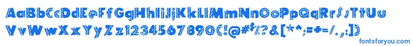 TijuanaMedium Font – Blue Fonts on White Background