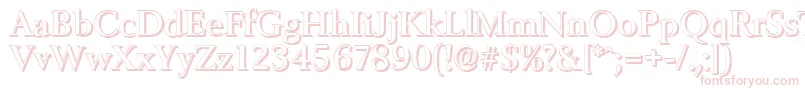 BelfastshadowMediumRegular Font – Pink Fonts on White Background