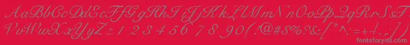 TangoscriptsskRegular Font – Gray Fonts on Red Background